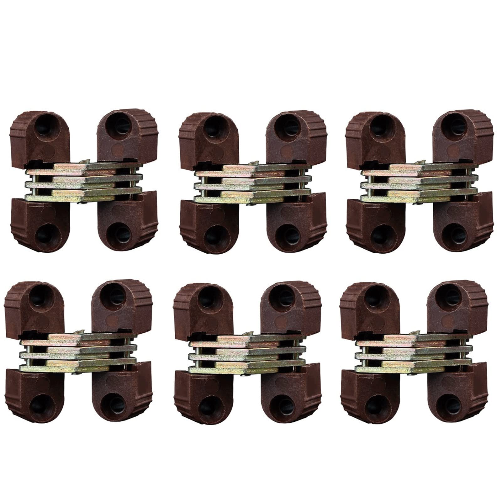 6 Pieces of Alloy Hinges, Rust-Proof, Suitable for Connecting Various Tables, Furniture Repair