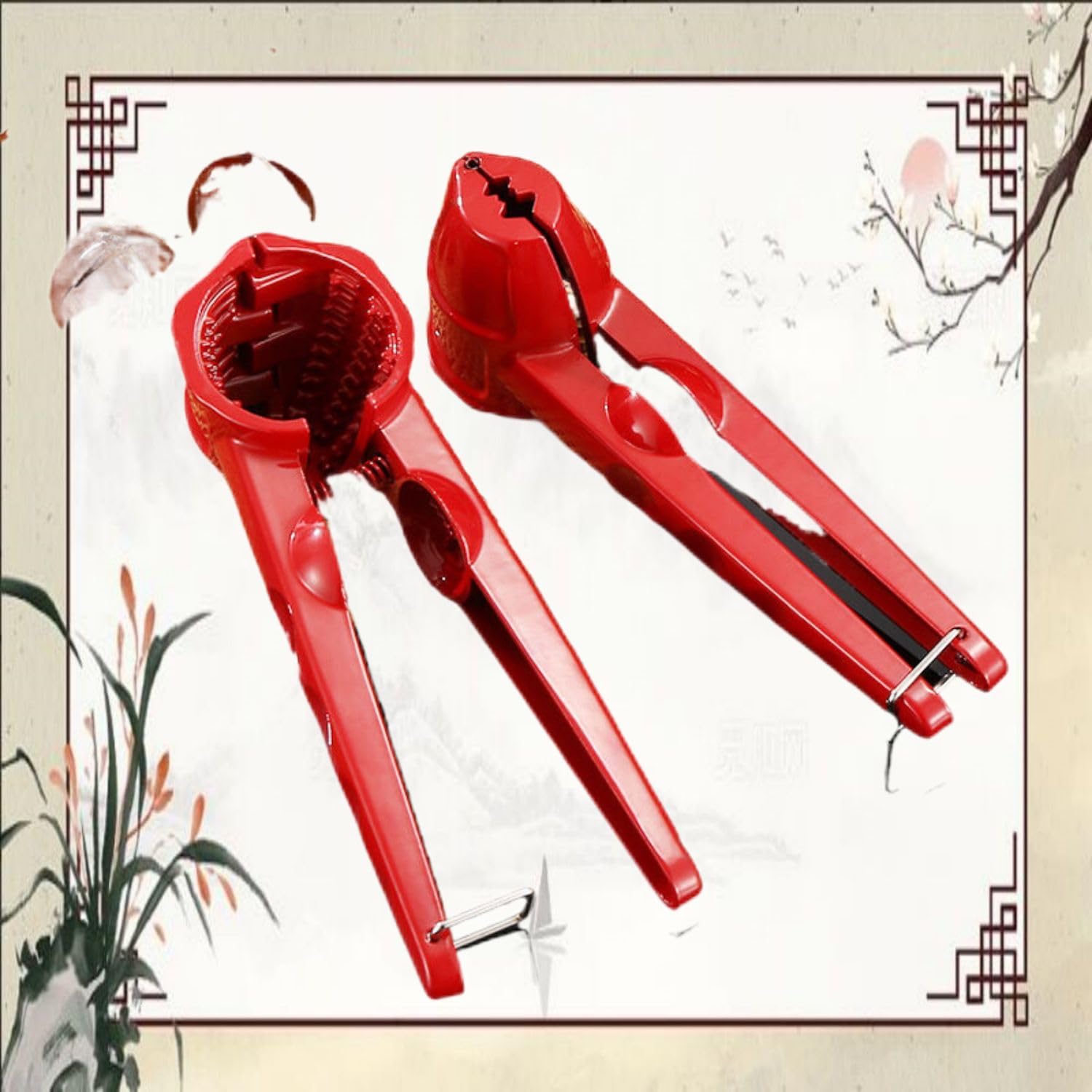 核桃夹 Nut Crackers Nutcracker for Walnuts, Nut Cracker Kitchen Tool 子家用夹核桃神器坚果榛子开壳神器剥开山核桃工具板栗开口神器（1piece) Household Cleaning，Kitchen Storage Essentials