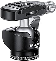 Vista 9 de Leofoto Mini cabezal de bola LH-22 con placa QR, bola de 0.866 in, control de perilla de tornillo, rosca de montaje de 1/4", compatible con Arca