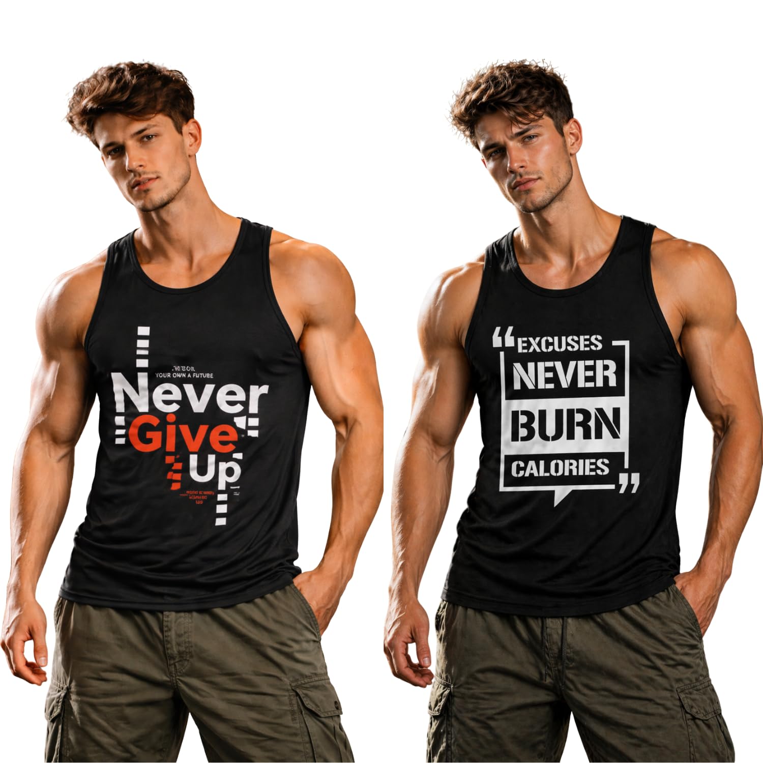 s.l. madhok Men's Round Neck Sleeveless Gym Vest | Regular Fit Soft Casual Printed Sando for Men's (Pack of 2)-picture-28