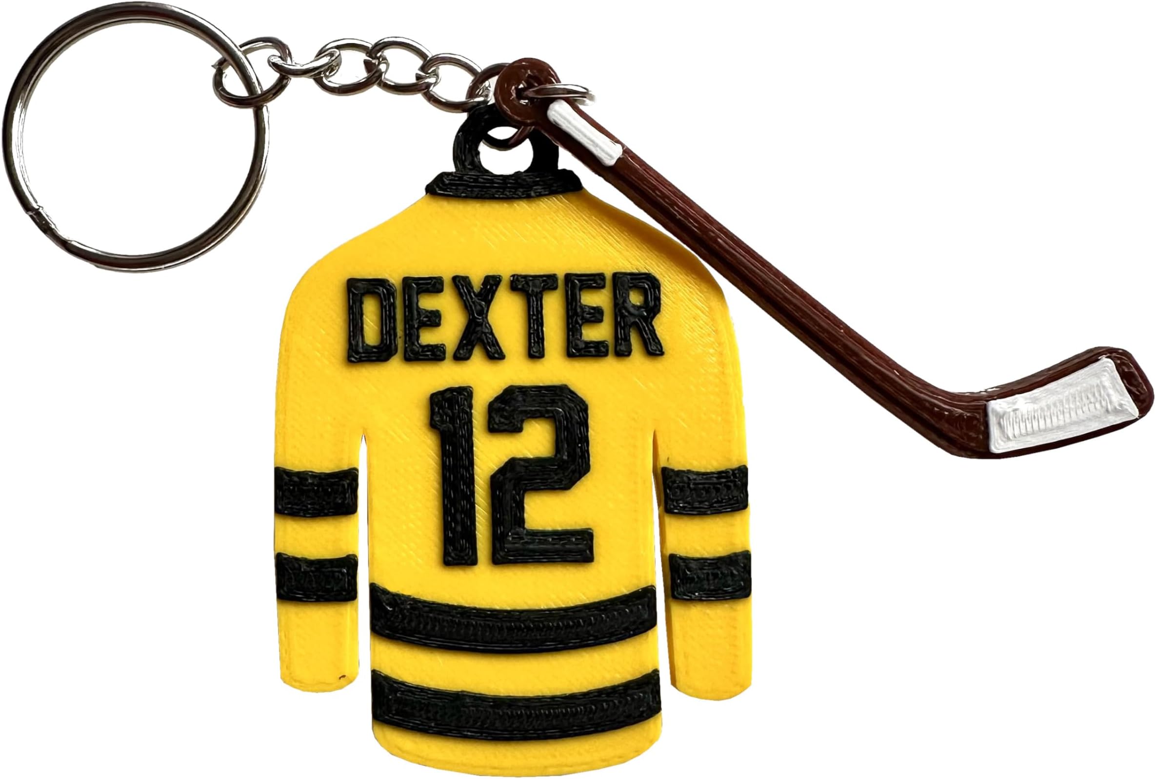 Ice Hockey Shirt Keyring - Keychain - Personalised 3D Printed - Icehockey - Team - Sportsman - Fun Gift - Stocking Filler