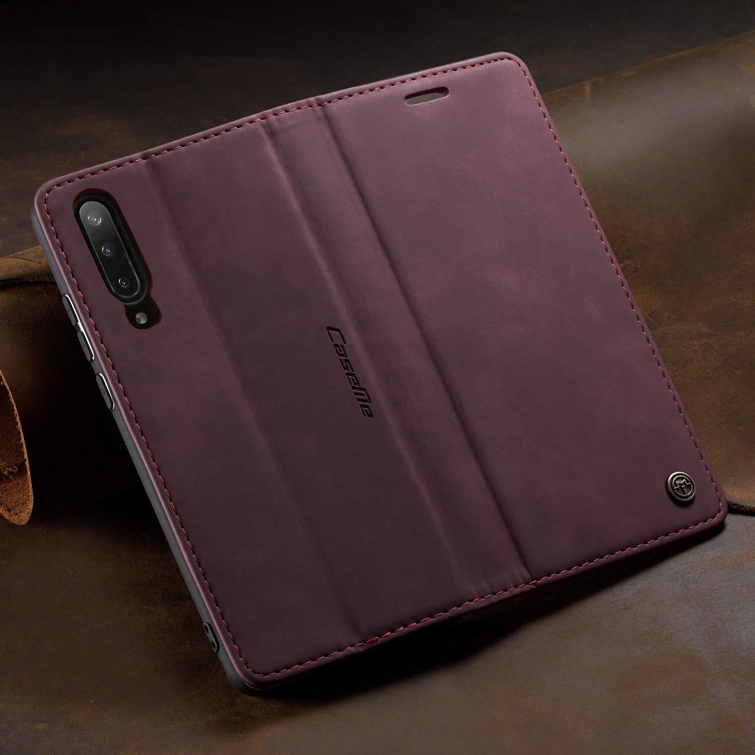 Cofi1453 Custodia Flip Con Chiusura Magnetica Per Xiaomi Mi 9 - Copertura Pieghevole In Pelle, Protezione A 360°, Nero