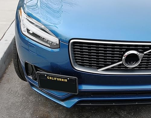 Miniatura 6 de iJDMTOY Kit de adaptador de soporte de montaje para placa de matrícula de parachoques delantero sin taladro, compatible con Volvo XC90 de 2ª