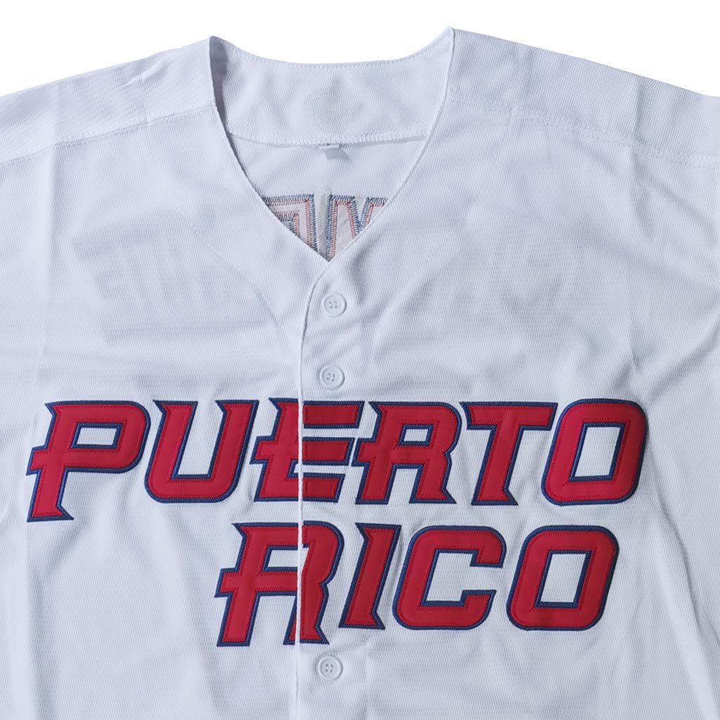 Kekambas #21 Roberto Clemente Puerto Rico World Game Classic Mens Baseball Jersey Stitched