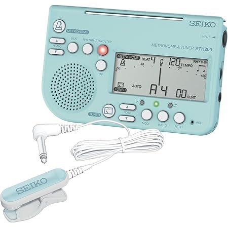 Amazon Seiko セイコー メトロノーム チューナー ブルー ピックアップマイク 保護ケース 3点セット スペシャルパック Sth0lp 楽器 音響機器 楽器 音響機器