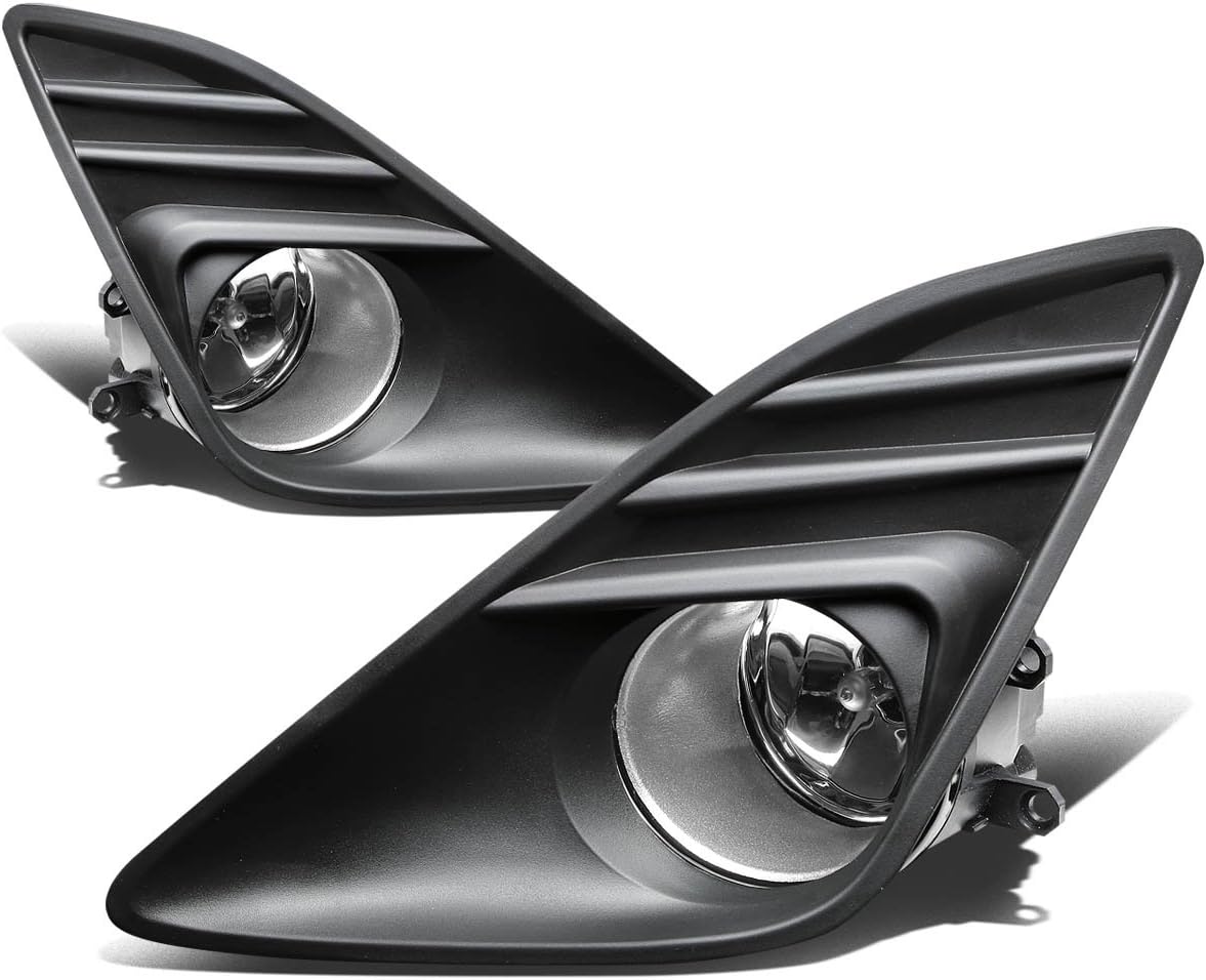 DNA MOTORING FL-TCA12-CH Fog Light Driver & Passenger Side Enhance visibility [Compatible with 12-14 Camry XV50]