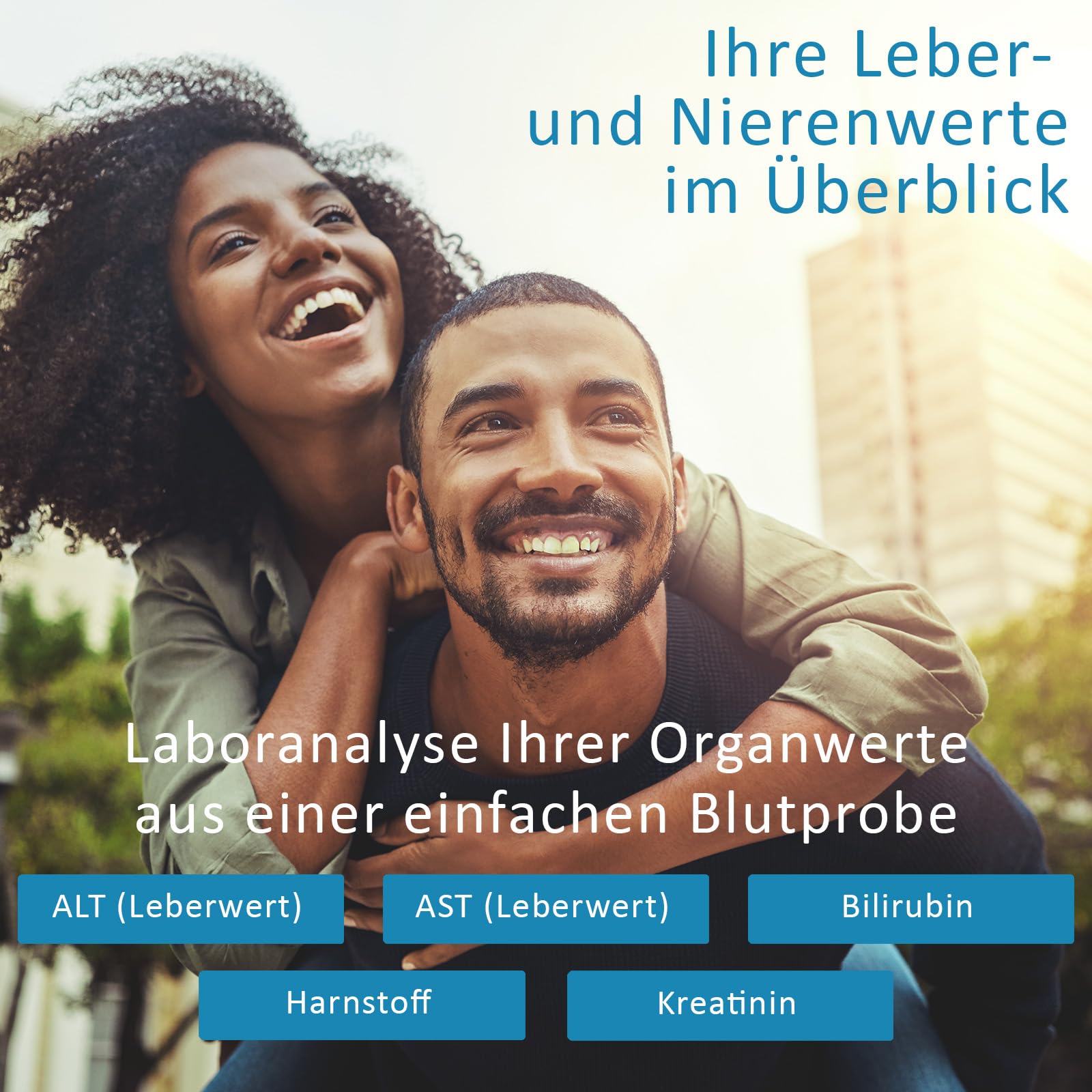 Verisana | Leber & Nieren Test | BUN, CREAT, ALT, AST & TBILI schnell und einfach bestimmen | Umfassender Leber und Nieren Check für zu Hause
