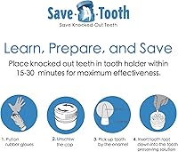 Vista 3 de Kit de preservación – Evita la pérdida permanente de dientes, ahorra dientes golpeados hasta 24 horas – Protector de dientes fabricado