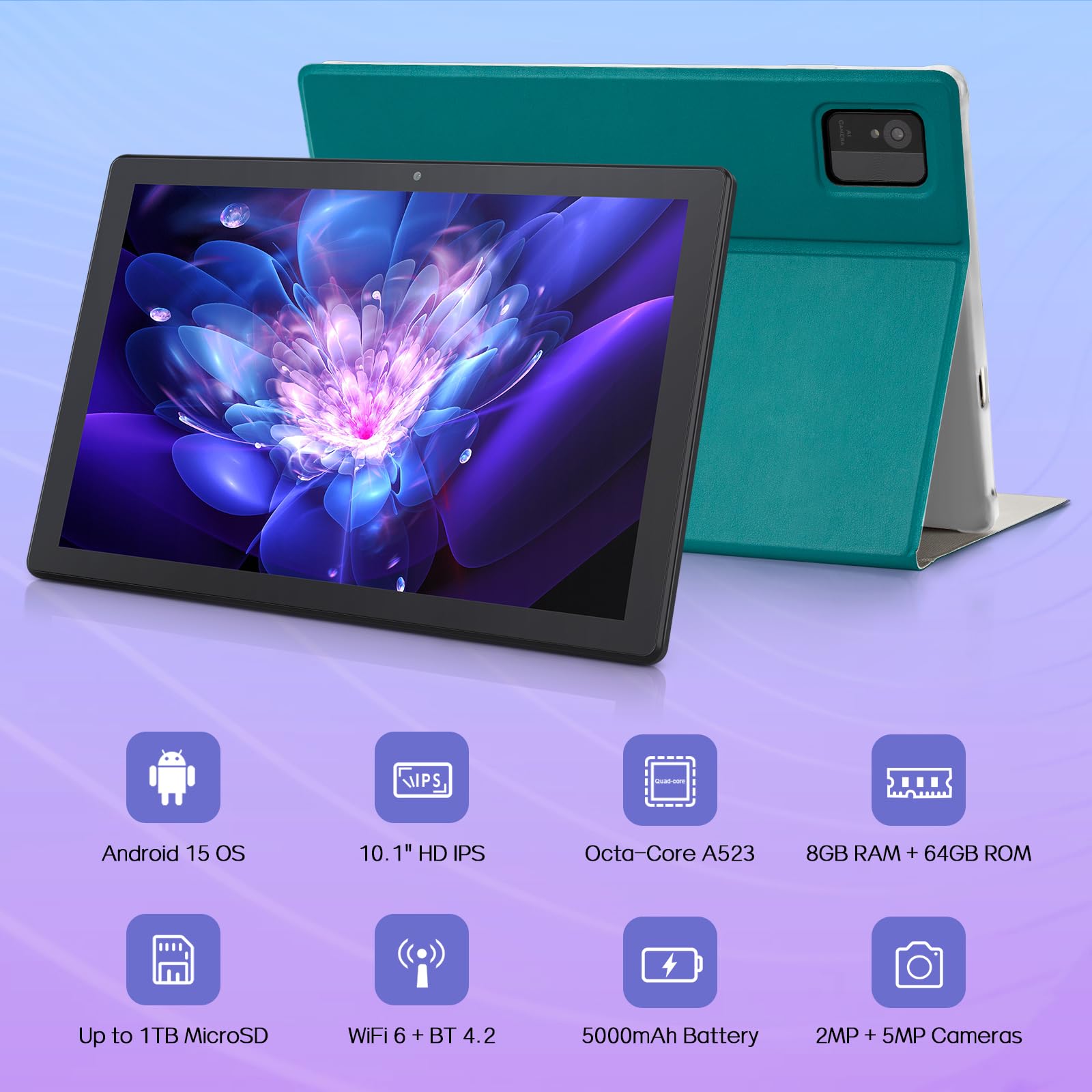 Amazon.com : Android 15 Tablets, 10.1 inch Android Tablet with 8GB