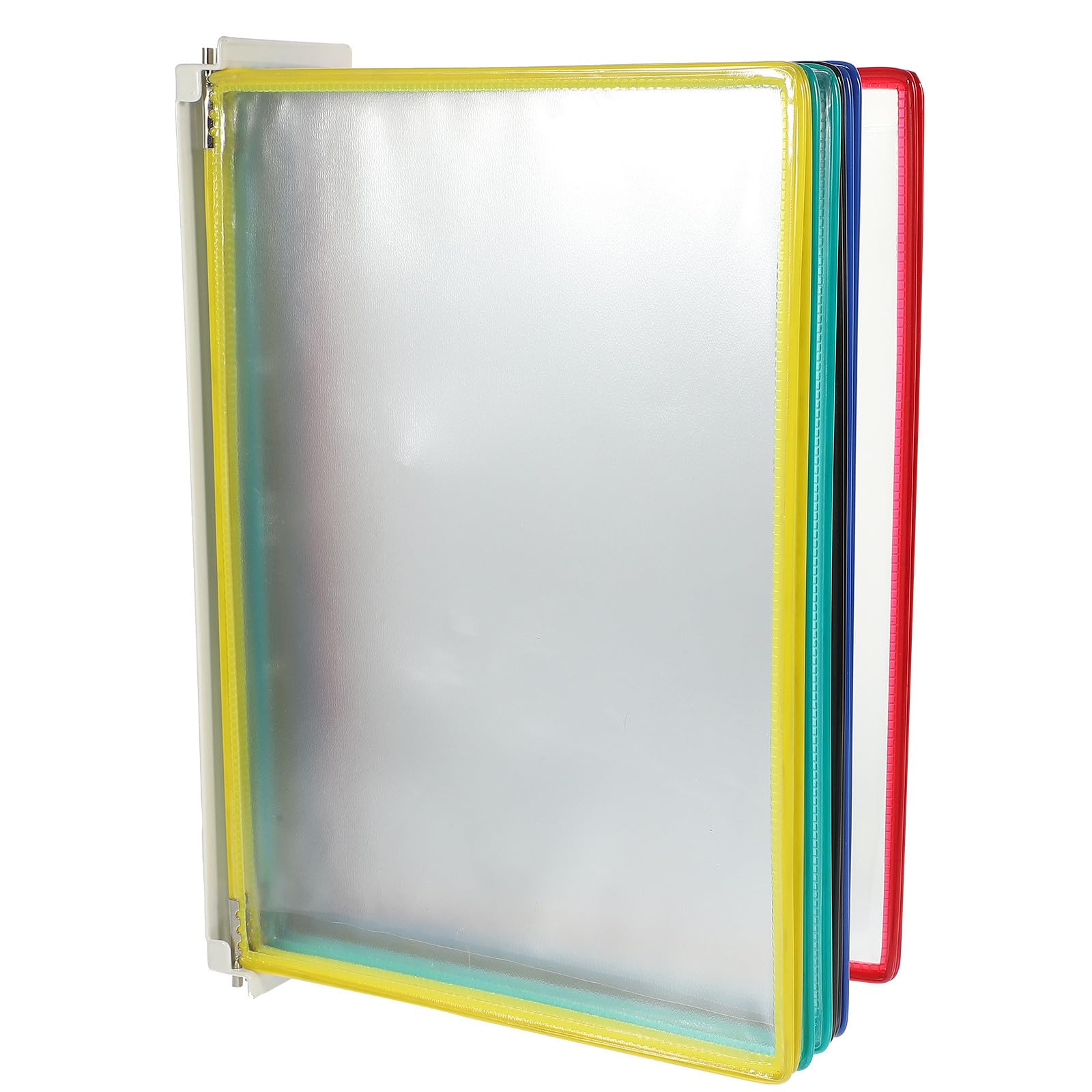 ULTECHNOVO Porta Libri da Parete in Pvc e Metallo Struttura Semplice per Organizzare Documenti e Cartelle, per Scuole e Sale Riunioni, Organizer da Muro Funzionale