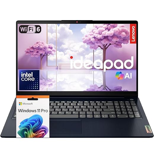 Lenovo V15 Business Laptop | 2025/2026 Edition | Intel Pentium 4-Core Series Processor | 15.6 FHD Screen (1920 x 1080) | 16GB RAM | 512GB PCIe SSD | WiFi-6 | Ethernet RJ-45 | Windows 11 Pro