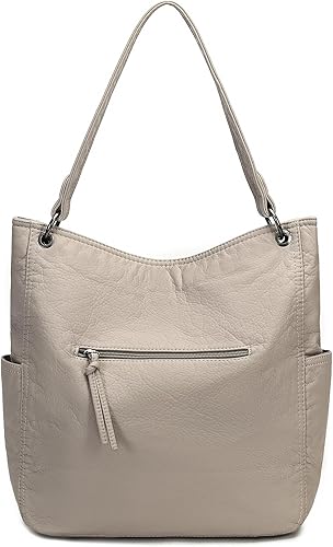 Vista 3 de Montana West Bolso Hobo para mujer, bolso de hombro suave con asa superior con cartera