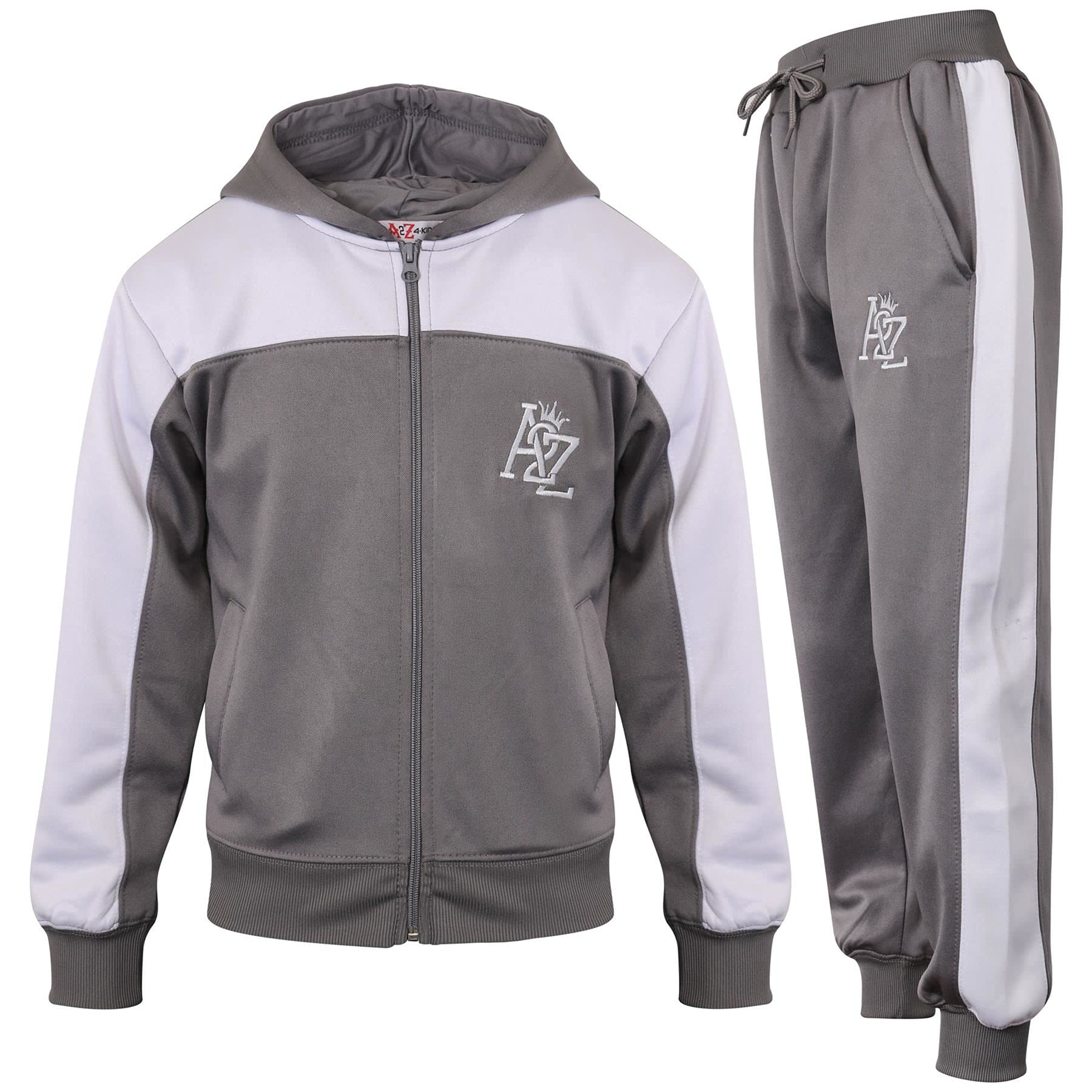 A2Z 4 Kids Girls Boys Fleece - T.S A2Z 704 Steel Grey 9-10