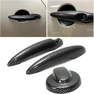 ECOTRIC New Carbon Fiber Printing Gas Tank Cap and Compatible with MINI