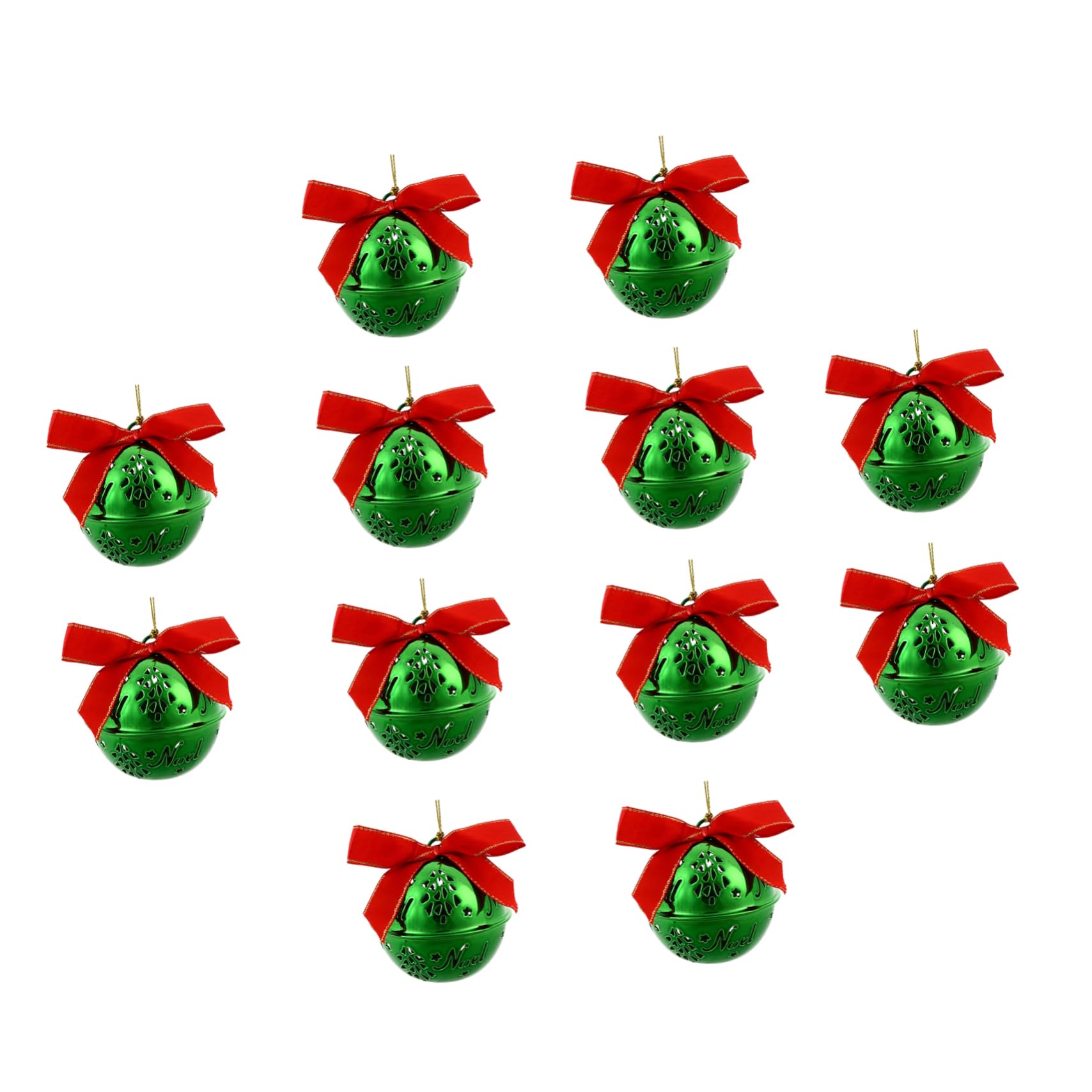 IMIKEYA 12pezzi Campanelle Natalizie Pendenti Decorazioni Sospese per Albero di Natale Ornamenti Allungati
