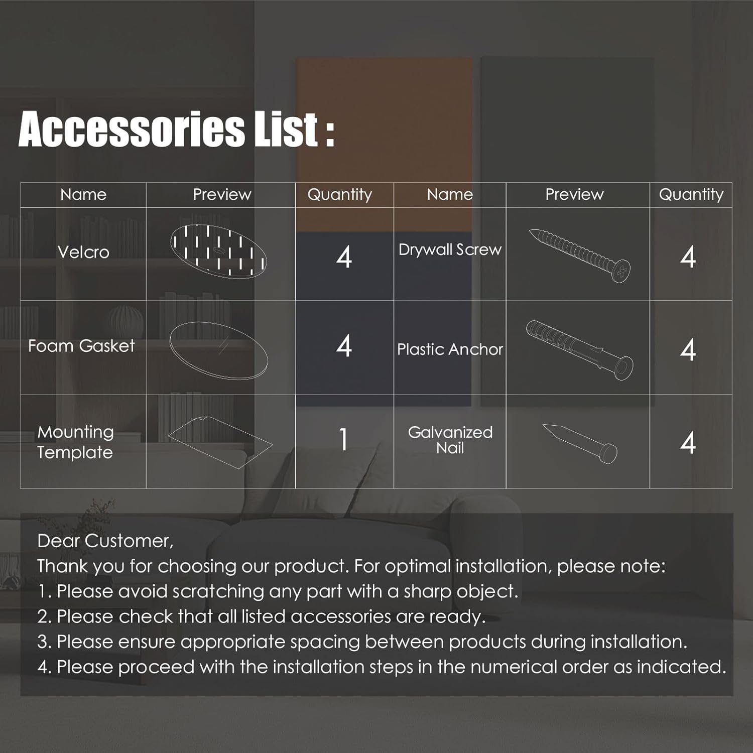 Soundbox Art Acoustic Panels 23.6"x23.6" Sound Absorbing Wall Panels, Decorative Panels for Noise Reduction, Amber Pulse, Studio, Home Theater, Office