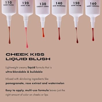 Milani Cheek Kiss Liquid Blush Rose Romance 10.8ml