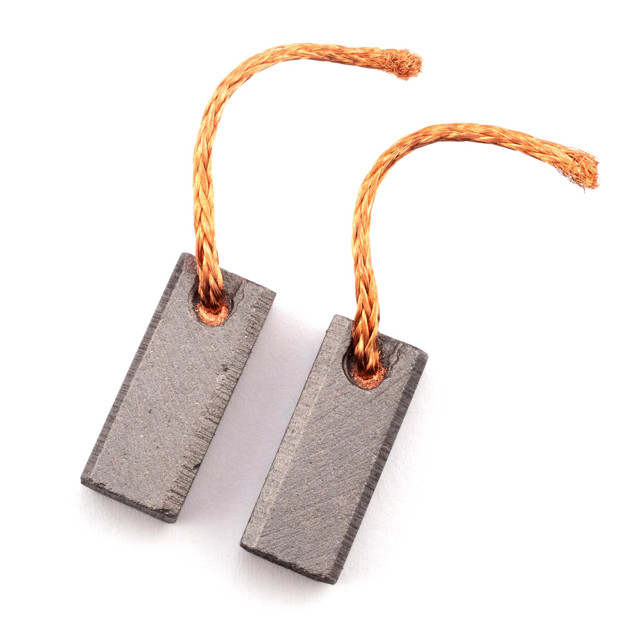 2pcs 7mm x 8mm x 19mm Carbon Brush - For Generic Electric Motor - With Copper Wire Electrical Power Drill Spare Part Accessories Brushes Set Replacement Compatible Electronic Repairing Tool