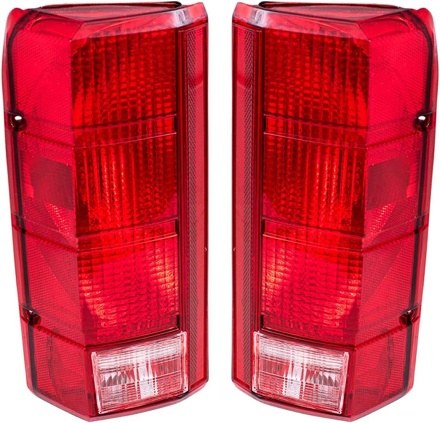 Tail Light for 1980-1986 Bronco Styleside for 1980-1983 F-100 for 1980-1986 F-150 E4TZ13405B Set FO2800103