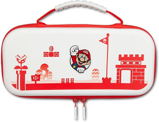 Ochronny pokrowiec PowerA na konsolę Nintendo Switch - OLED Model, Nintendo Switch lub Nintendo Switch Lite - Mario Czerwony/Biały