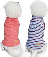 Vista 9 de KYEESE Paquete de 2 Suéteres para Perros Abrigos Cálidos para Mascotas Suéteres Suaves para Perros para Perros Pequeños Machos Ropa Elástica para 2#