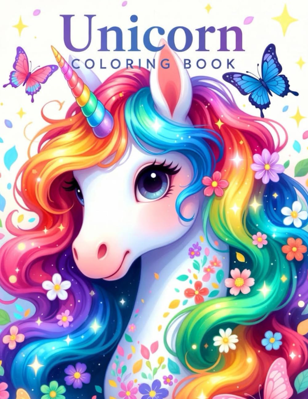 Unicorn Coloring Book: Magical Unicorns, Fantasy Designs & Relaxing Coloring Pages for All Ages