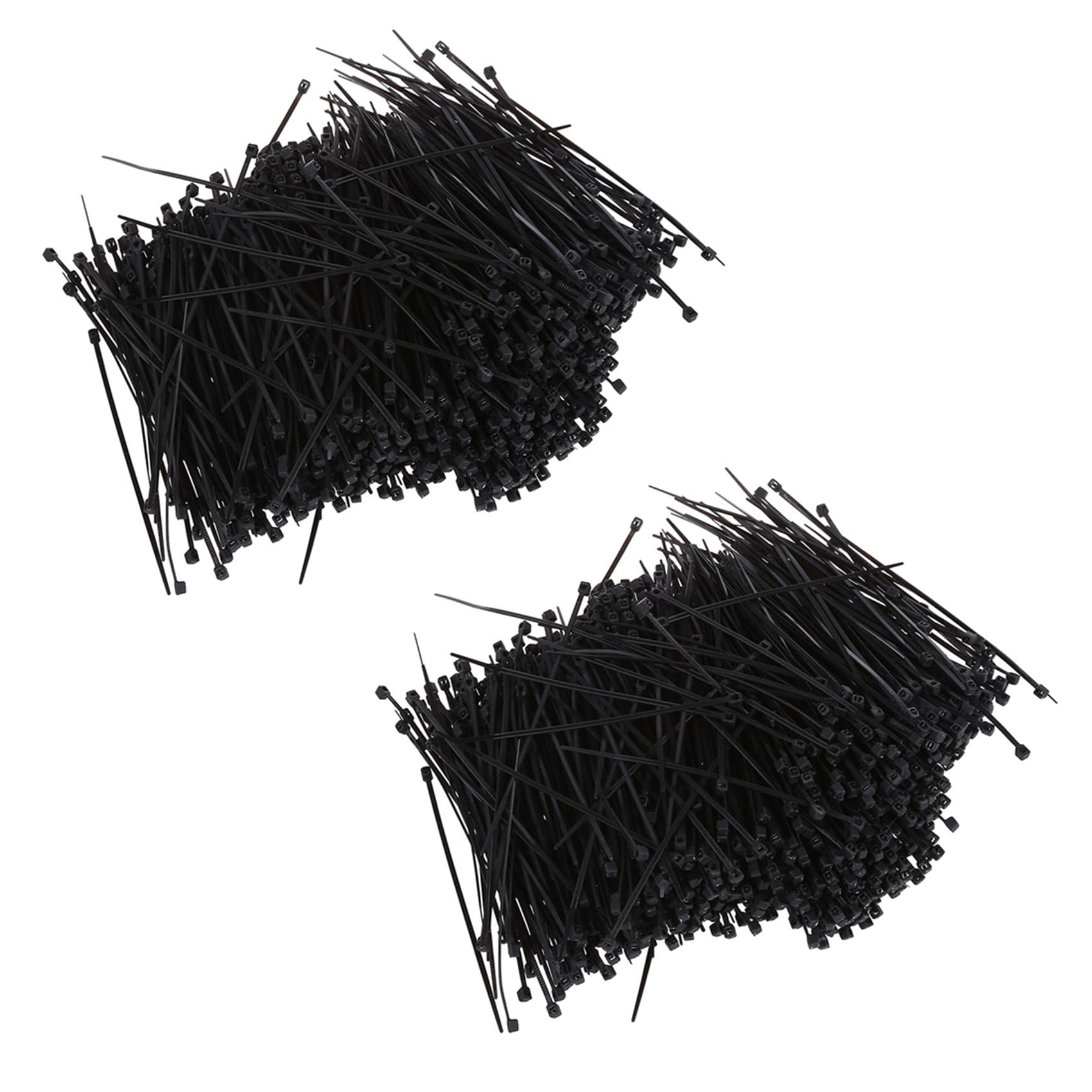 Lklncxc One Color Cable Ties 2000 Pcs Black Nylon Cable Zip Tie Fasten Wrap 95Mm X 2Mm