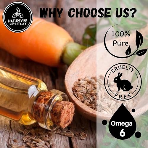 Miniatura 2 de Naturevibe Botanicals - Aceite de zanahoria, 100% puro y natural, ideal para el cuidado de la piel y el cuidado del cabello, 32 onzas