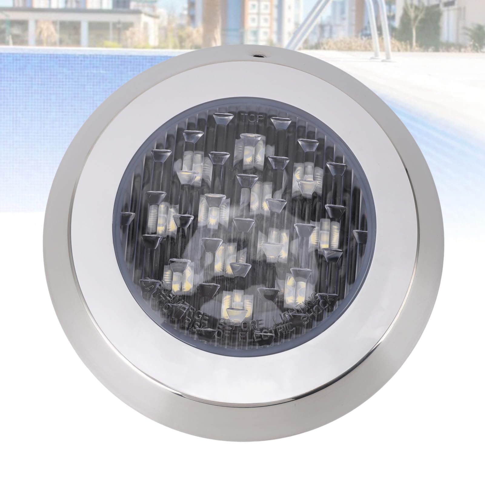 Fabater LED-Poolleuchte, Tauchbare Poolleuchte, wasserdichte Wand-Poolleuchte, Unterwasserlampen für Teich, Brunnen, Landschaft, Spa (12W)