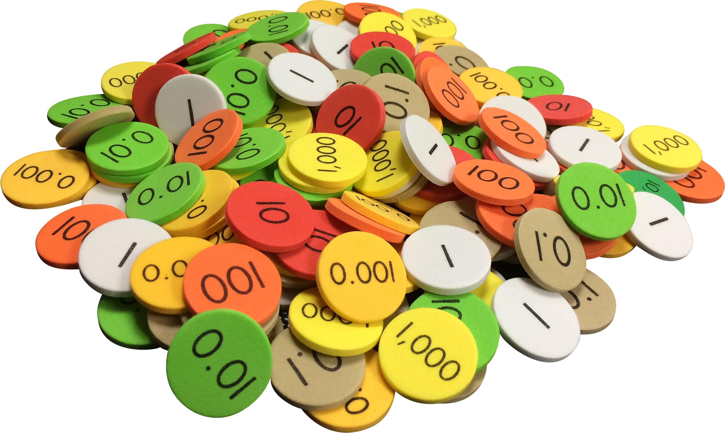 Decimal Teaching Tools Teacher Created Resources Place Value Discs - 4 ...