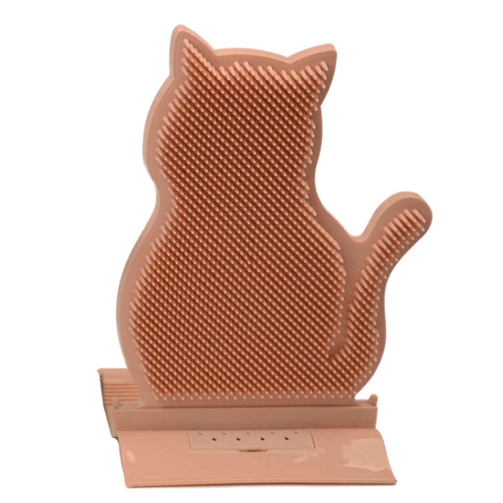 Peigne texture en forme de chat auto-modifiant brosse murale pour coin de mur
