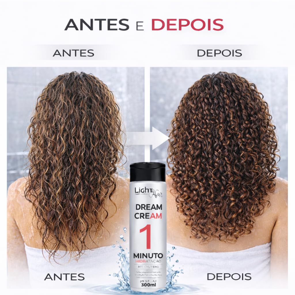 Light Hair Dream Cream Máscara Hidratante 1 Minuto 300ml