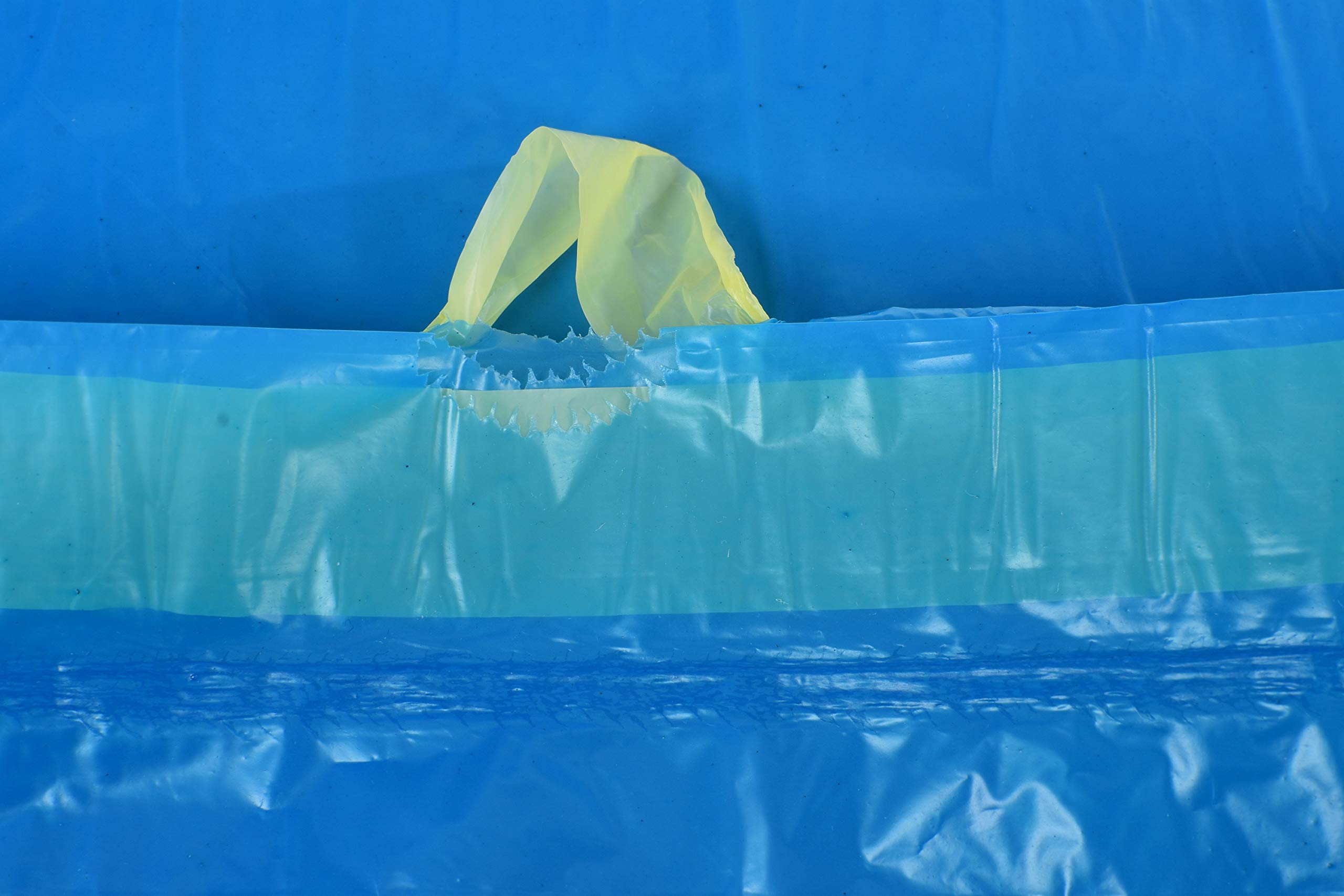 Funny AG-879 LDPE-Zugbandsäcke, 700 x 1100 mm, Typ 60, Blau, Circa 120 L, 250 Stück)