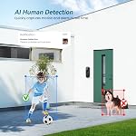 Orbitell Wireless Wi-Fi Video Doorbell Two-Way Audio, Motion Detection AI, Night Vision and Cloud Storage