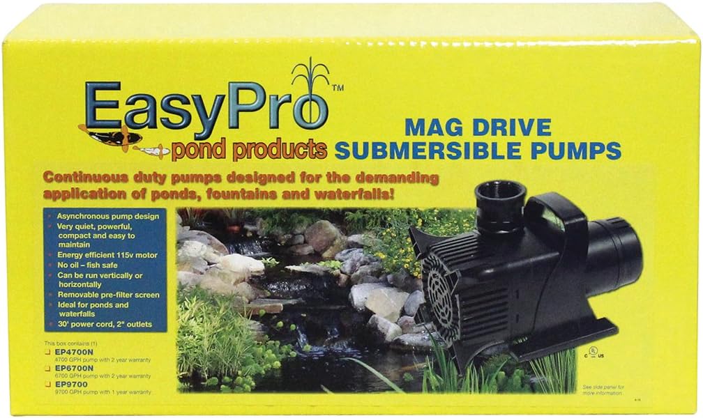 EasyPro KLC100 Stratus Pond Aerator for 4,000 to 30,000 Gallons Water Feature & Aquariums Circulates & De-Ices Quietly, Energy Efficient | For outdoor use 112W-120V | 6′ power cord