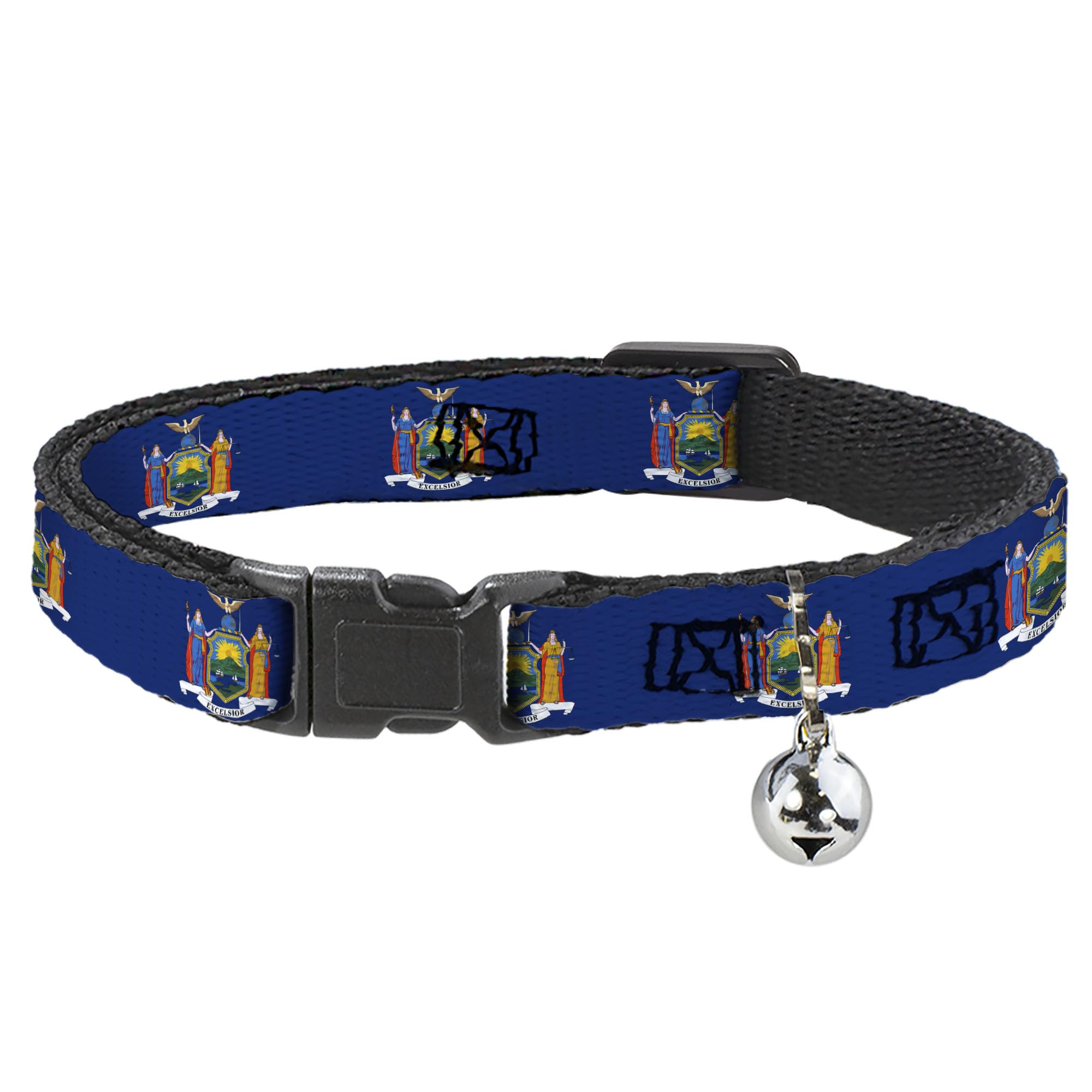 Collar de gato con campana sonora y clip de plástico de fácil ajuste para seguridad felina