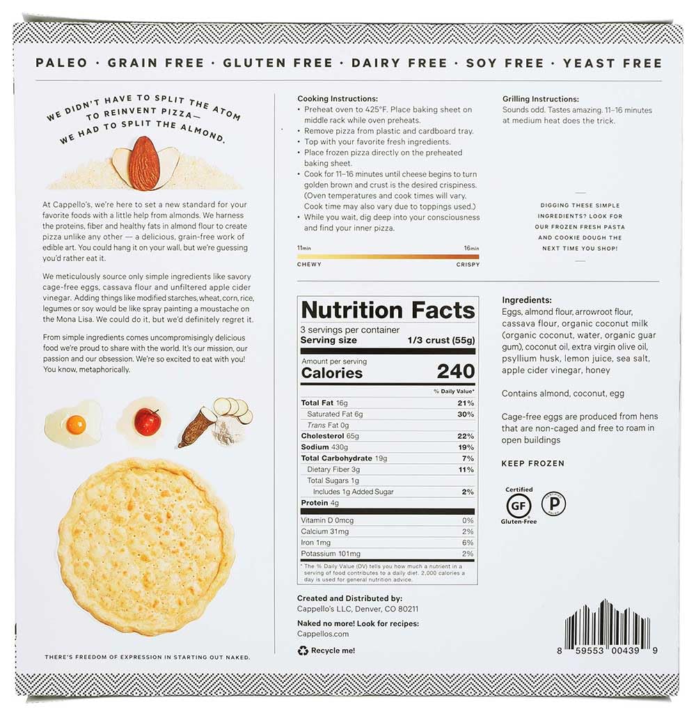 Naked Pizza Crust - 6 per case