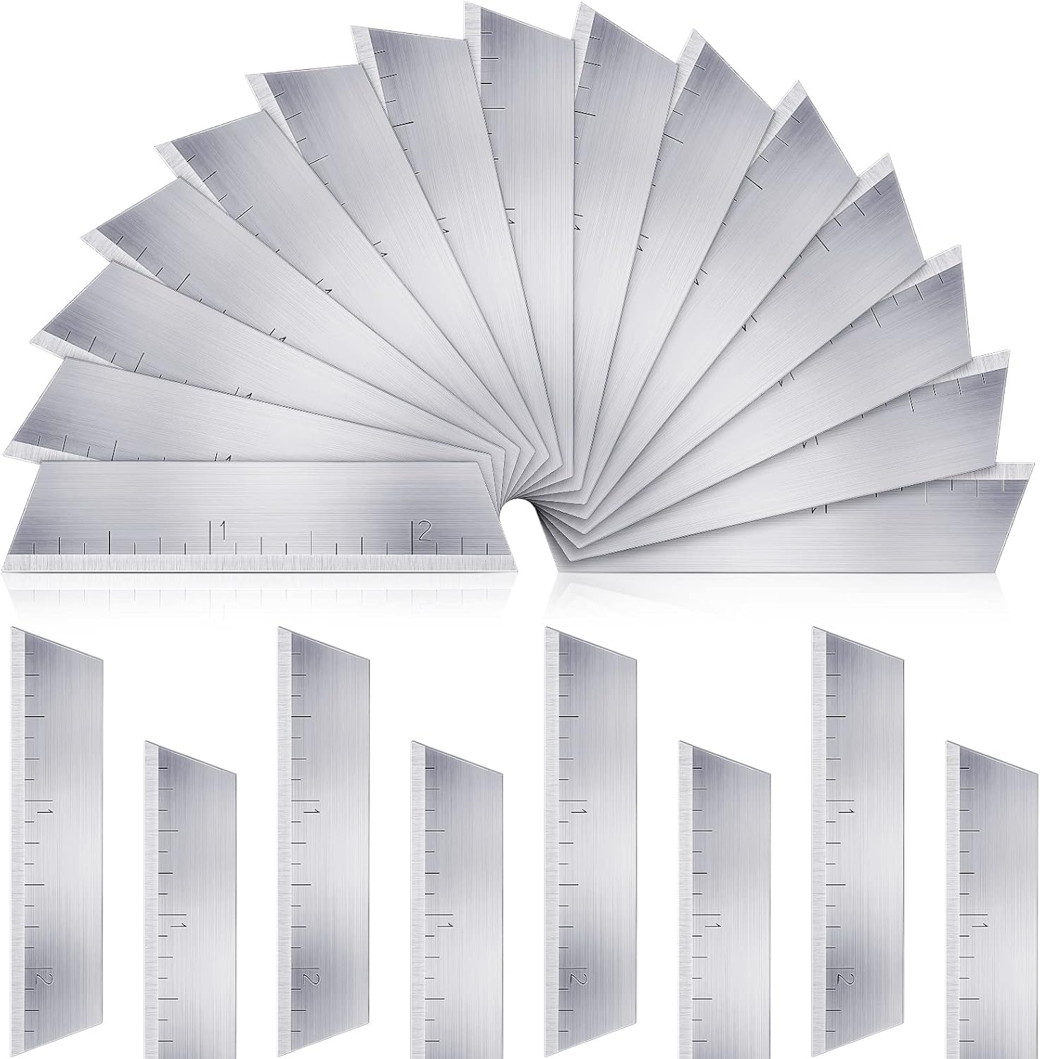 Minatee 15 Pieces Replacement Blades Compatible with Craftsman Handi-Cut 37300 37310 37252 37301 37251 401 Stainless Steel Replace Knife Blades (2-1/2 Inch)