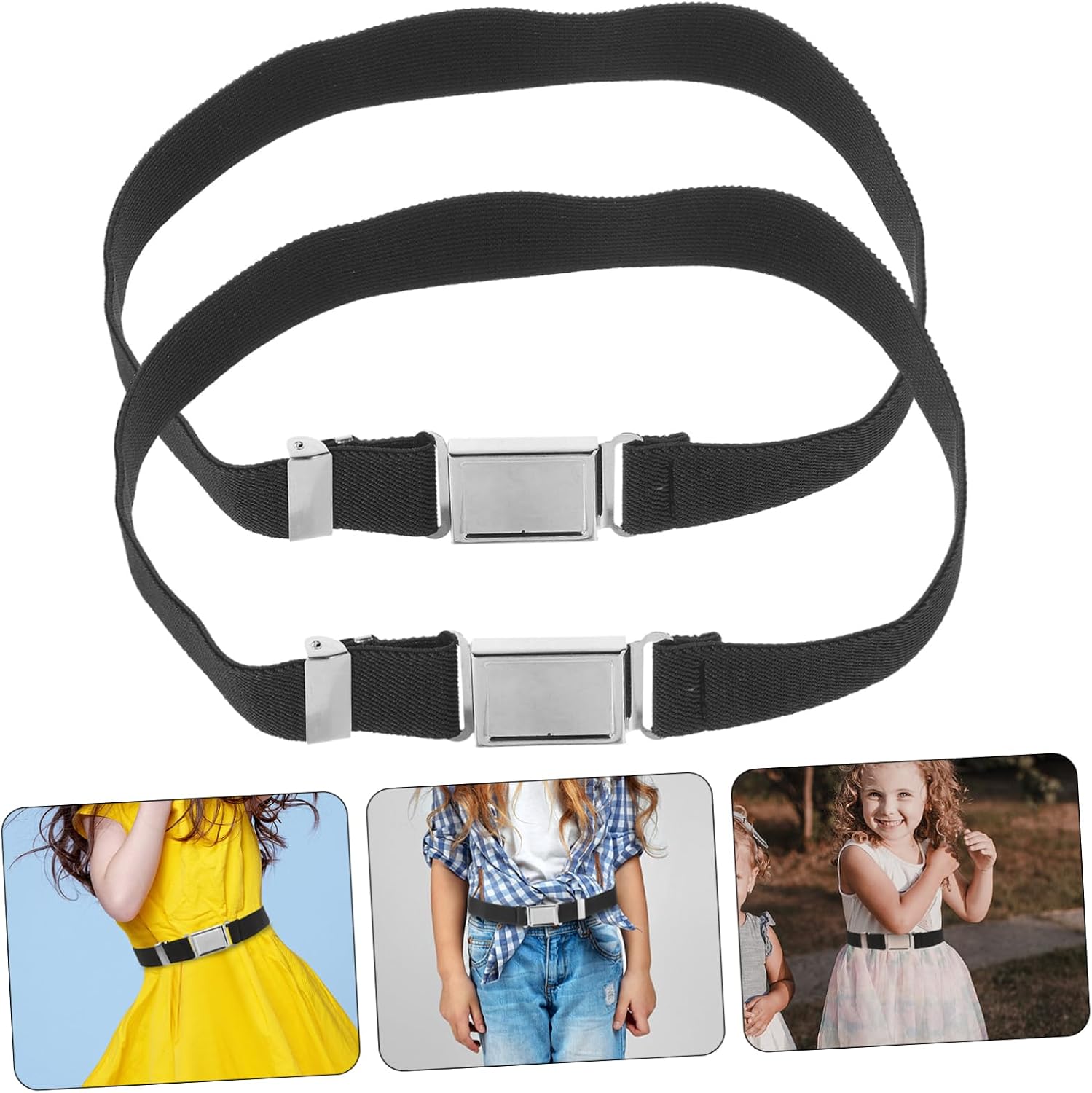 CALLARON Buckle Belts for 2pcs Decorative Waist Belts Adjustable School and Events
