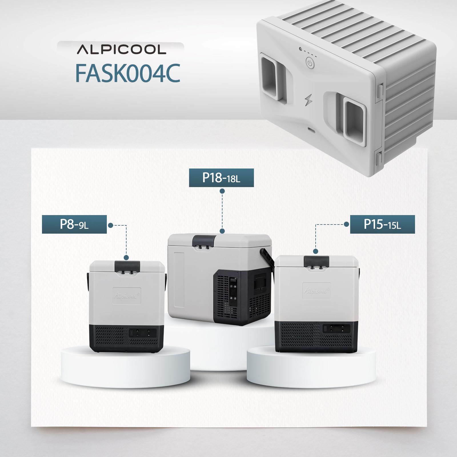 Amazon.co.jp: Alpicool 車載冷蔵庫用バッテリー FSAK-004 大容量 