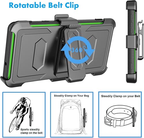 Miniatura 6 de Njjex Funda para Moto Edge Plus 2022, para Motorola Edge+ 5G UW 2022Edge 30 ProEdge X30, Nbeck Protector de pantalla integrado de alta resistencia,