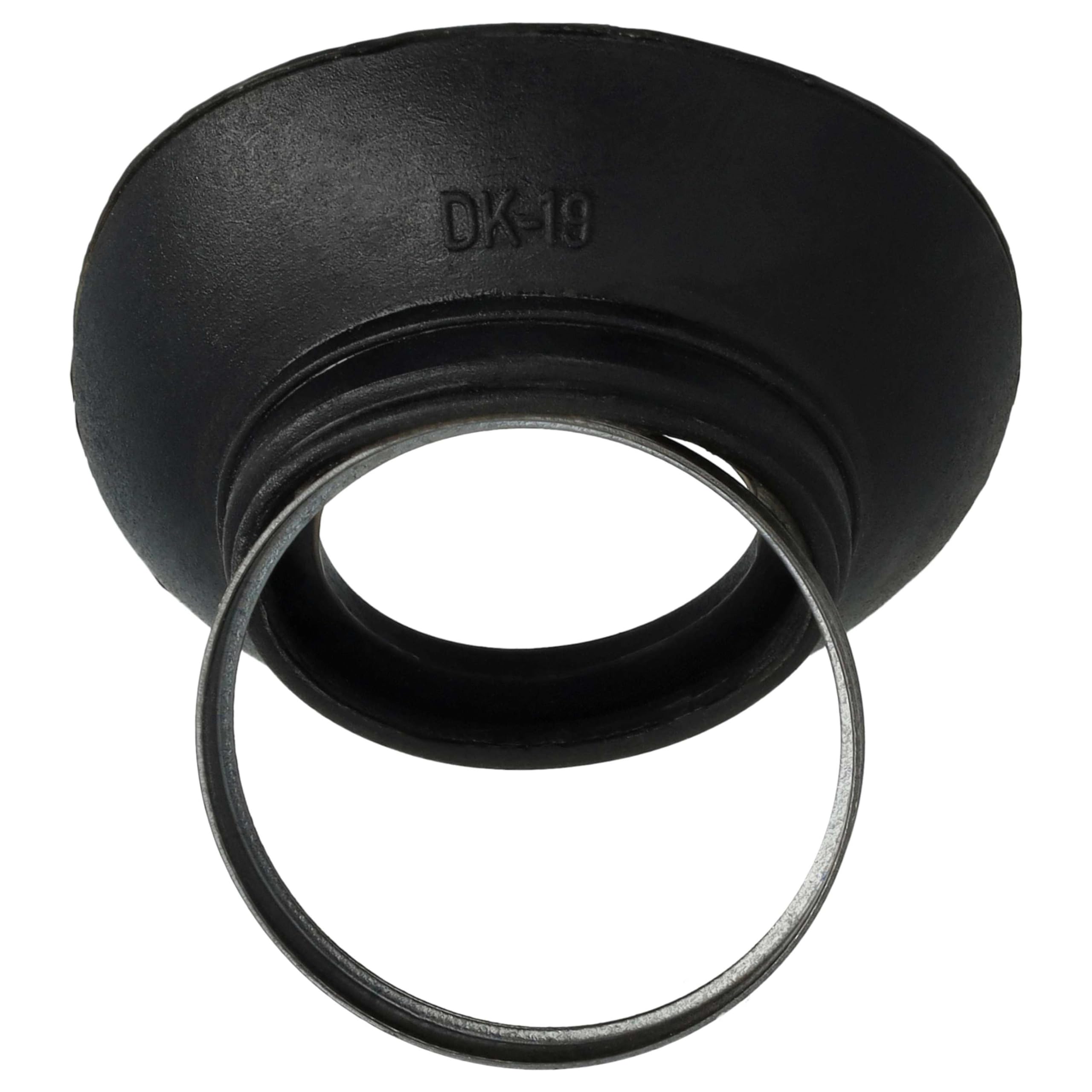 vhbw Wizjer muszli ocznej kompatybilny z Nikon F4 | F801s, F801, F90, F90x, F5, F3HP, F6 lustrzanka DSLR Okular - czarny