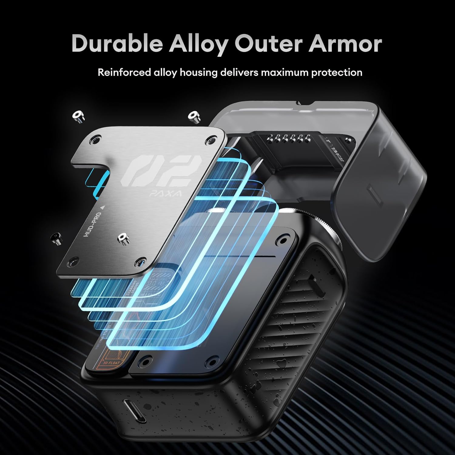 PAXA Mini Electric Shaver for Men,9000Rpm Electric Razor for Men,Magnetic Dual-Head Rotary Pocket Shaver IPX7 Waterproof Wet & Dry for Shaving Face,USB-C Rechargeable for Home,Car,Travel(Gray) - Image 3