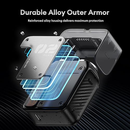 Miniatura 3 de PAXA Mini afeitadora eléctrica para hombres, maquinilla de afeitar eléctrica de 9000 rpm para hombres, afeitadora magnética de doble cabezal