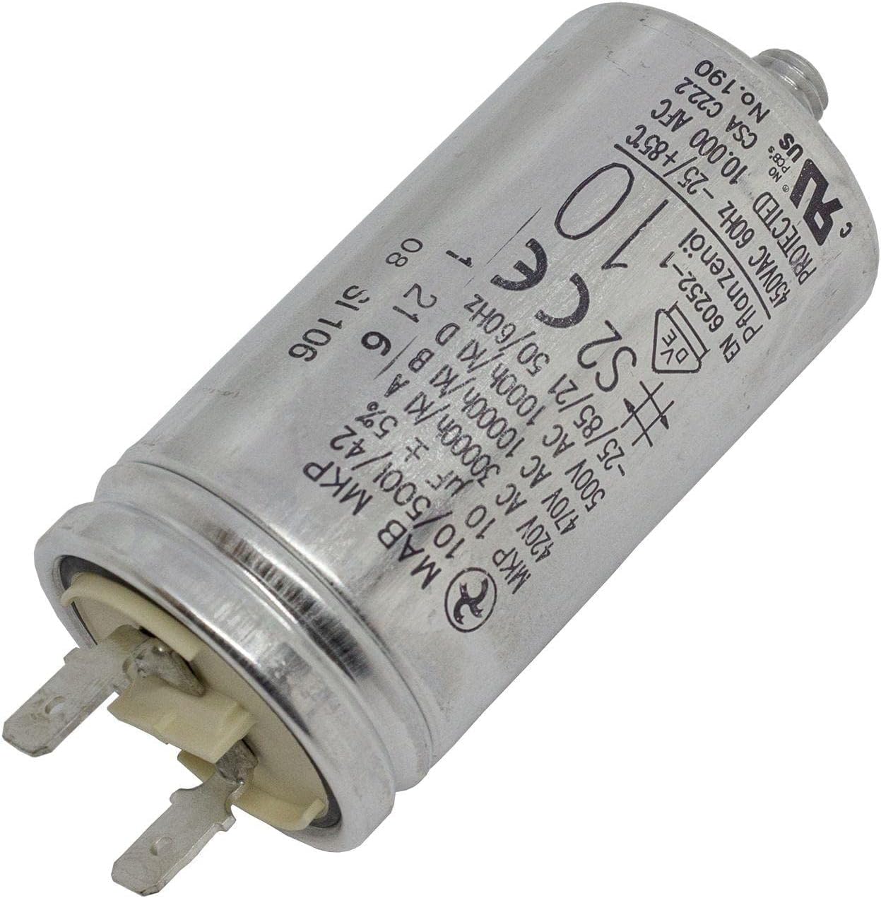 163 Condensador 10µF 450V - Condensador Eléctrico