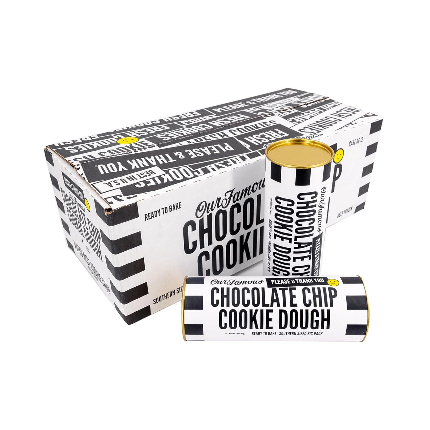 Please & Thank You Chocolate Chip Cookie Dough — 2 DOZEN of OUR FAMOUS, award winning, ready-to-bake gourmet chocolate chip cookies.