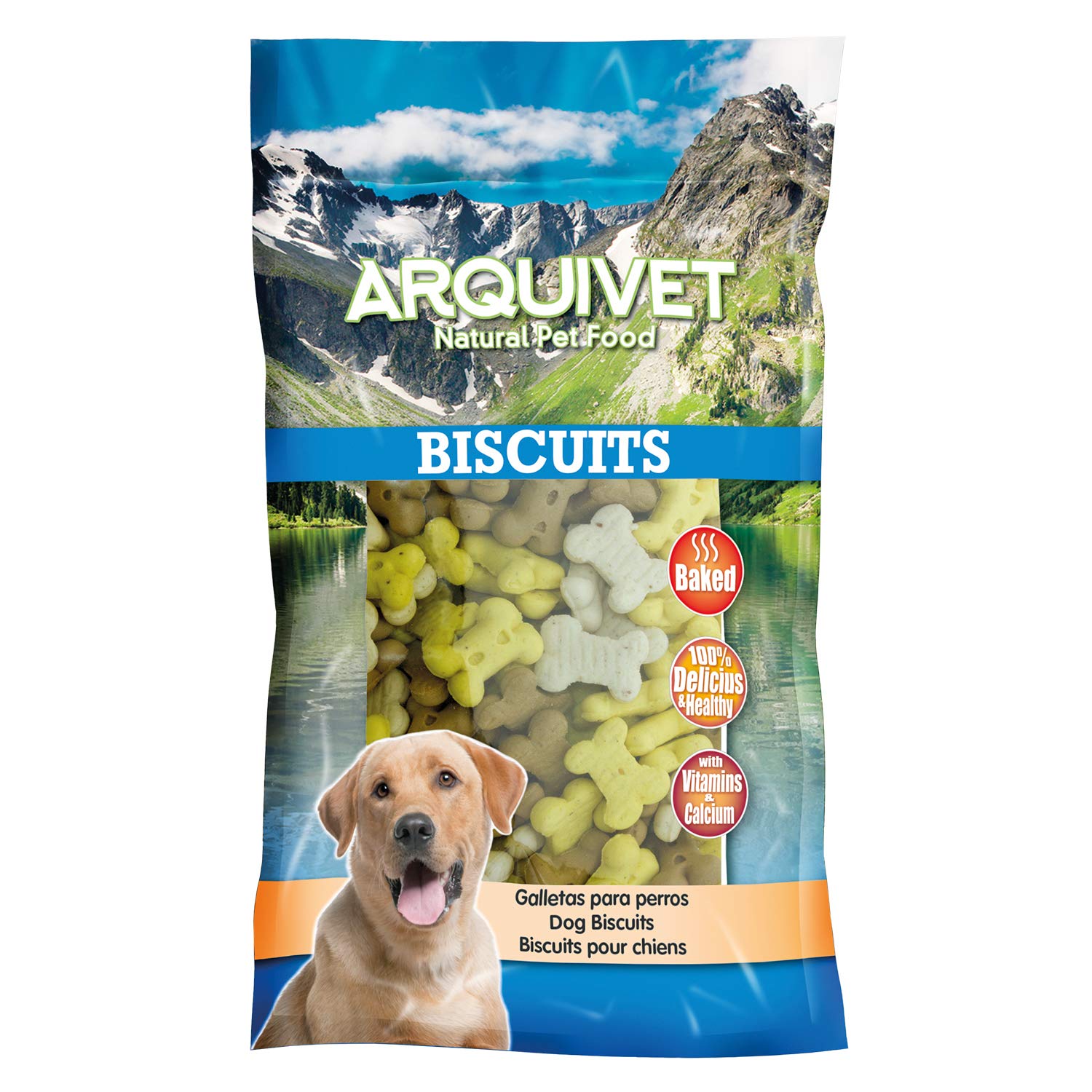 ARQUIVET Biscotti per cani Mini ossa alla vaniglia - 200 g - Snack per cani