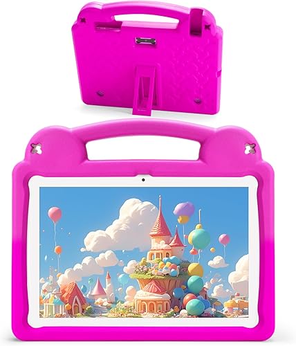 Ruufuuxy Tableta para niños de 10 pulgadas, Android 15 para niños, WiFi 6, Octa-Core, 8 GB de RAM 64 GB ROM, 5000 mAh, GMS, tabletas Android con