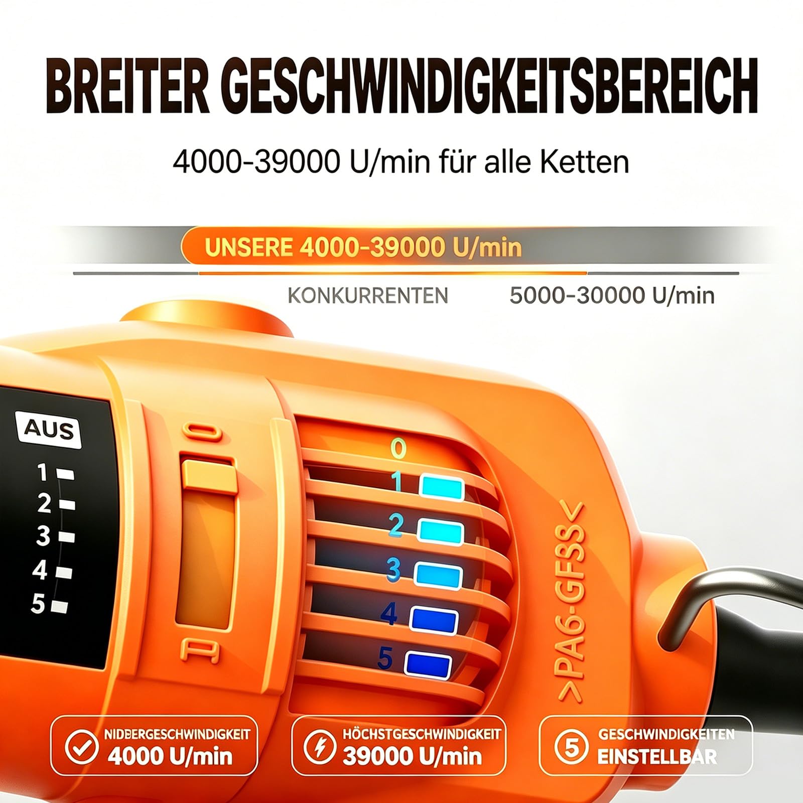 Elektrischer Kettenzahn Schärfen Kit,15 Titan Diamant Bits für All Ketten