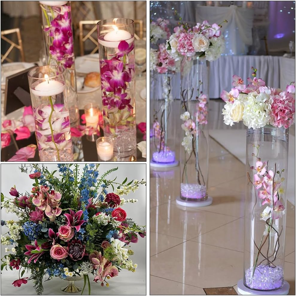 SUNNYCLUE 30Pcs Artificial Flowers for Floating Candles Small Cherry Blossoms Pink Faux Flower Mini Artificial Plum Blossom Vase Fillers for Centerpieces Table Wedding Party Favors Home Decoration